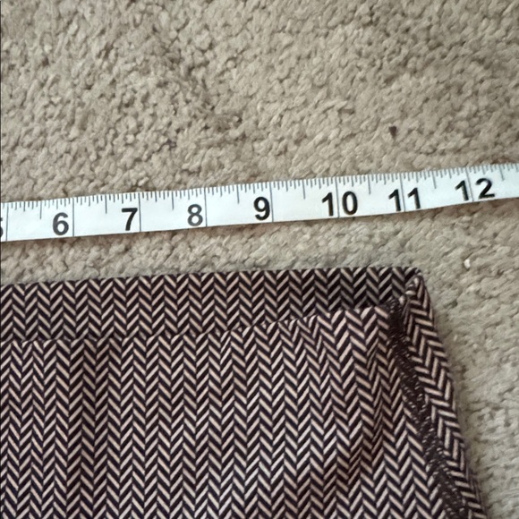 FLEO small chevron leggings brown tan women’s workout athletic gym running - Picture 6 of 8